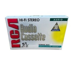 New RCA Hi-Fi Stereo Audio Cassette 90 Minutes Normal Bias,‎ Sealed